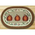 Capitol Earth Rugs Oval Patch Rug- Harvest Pumpkin 65-222HP